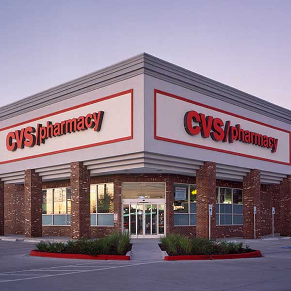 Facade of the CVS/Pharmacy building in Sacramento, highlighting the partnership with Capital Rivers Commercial in the commercial real estate sector