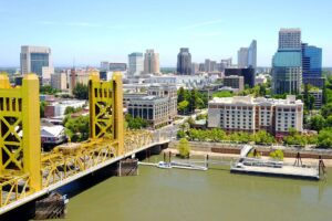 Panoramic view of Sacramento skyline symbolizing the Capital Rivers Commercial guide on understanding California’s Split Tax Roll and its implications for commercial real estate in the region