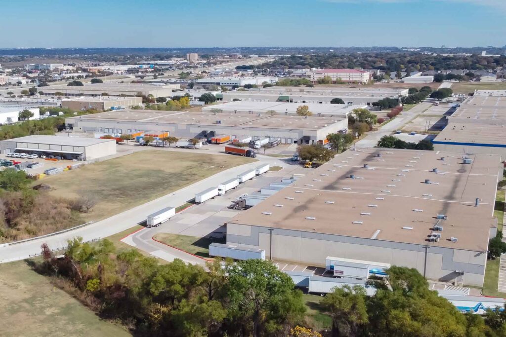 Image of Sacramento warehouses representing The Rise of Sacramento’s Industrial Real Estate Market, a hub for logistics, manufacturing, and distribution.