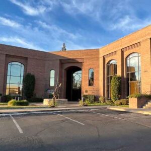 Image of office building in Redding showing the main types of properties here include office buildings, industrial spaces, retail shops, and multifamily housing.