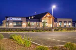 Image of a commercial real estate developer's completed WelbeHealth building in Elk Grove, CA.