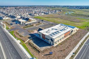 Finished commercial property delivered through commercial real estate fee development model
