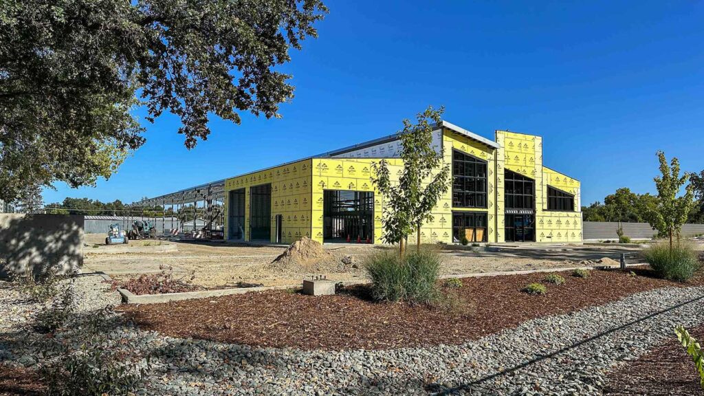 Industrial construction in Redding, CA, representing the California industrial market