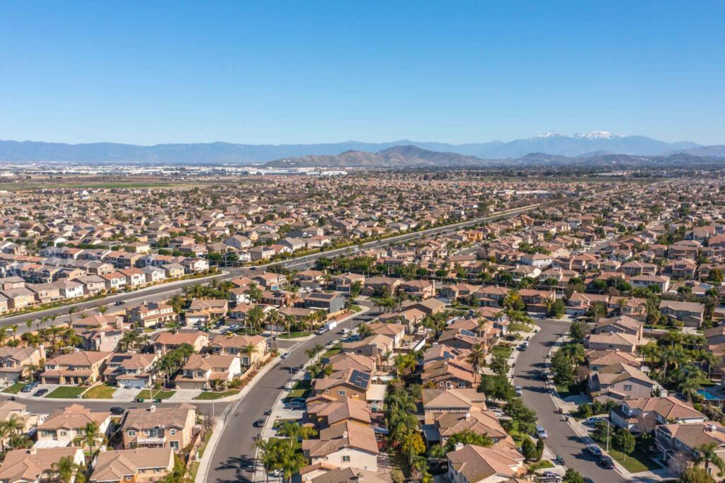 Eastvale housing and landscape