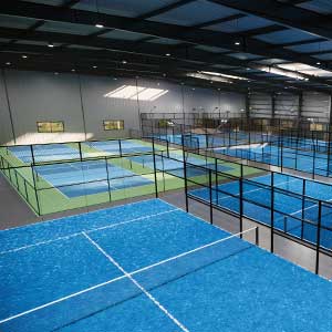 Experiential retail center with pickleball courts