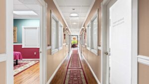 Professional office building hallway