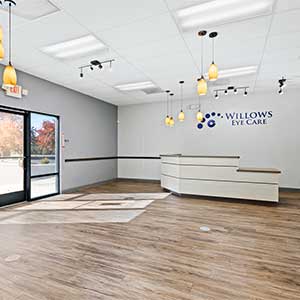 Professional office building reception area