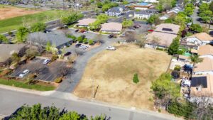 Vacant land reflecting development feasibility in Chico