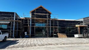 PACE center under construction as part of a build-to-suit PACE development project.