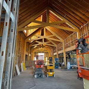 PACE center construction underway for a build-to-suit PACE development project.